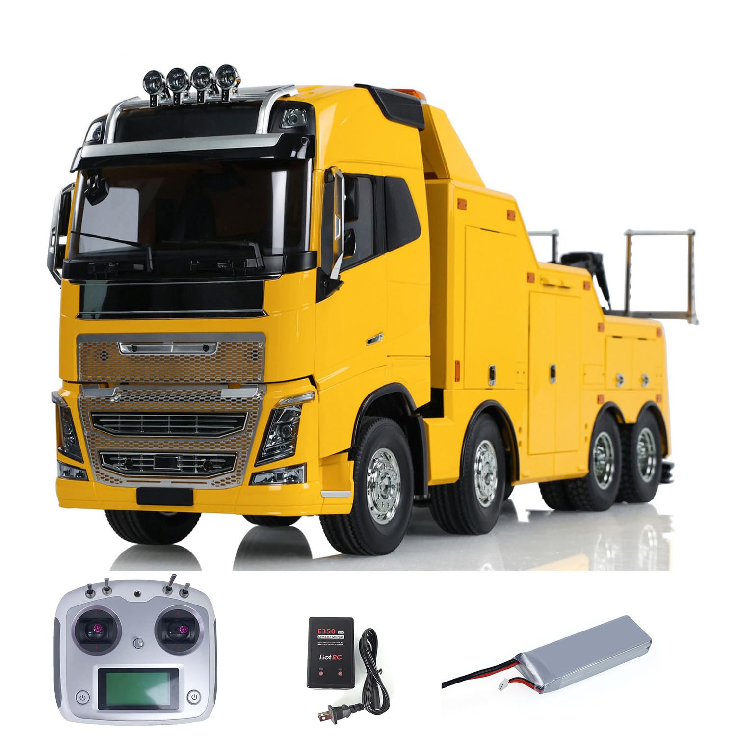 TAMIYA 1/14 RC Tow Truck 電動アクチュエータセット Amazon.com: wheelfun 1/14 8x4 RC Wrecker Tow Truck DIY Tamiya